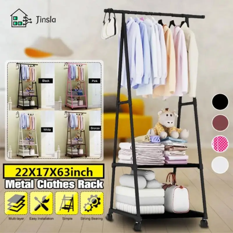 

Simple Clothes Drying Rack Household Clothes Hanger Multi-functional Triangle Coat Racks Stronger Bearing Capacity Clothes Rack