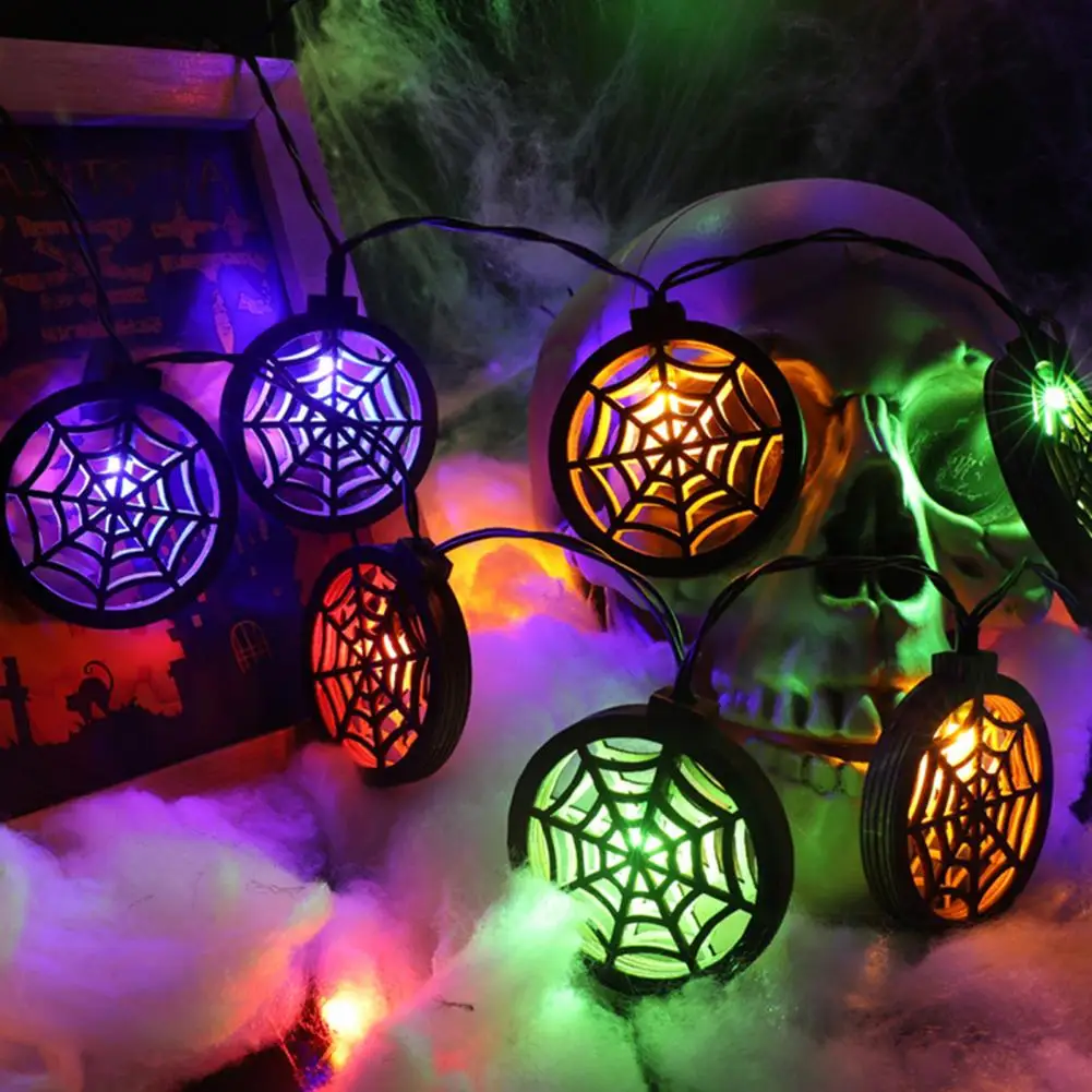 

3.0m Hollow Colorful Light Halloween String Light Witch Bat Ghost Skeleton Festival Glowing Light Halloween Party Decoration
