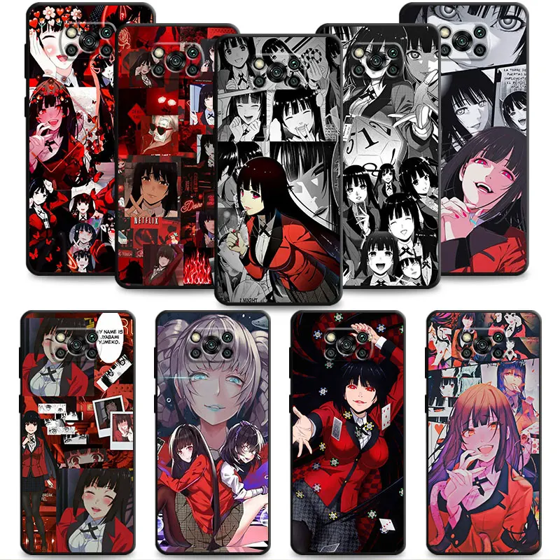 

For Xiaomi POCO X3 NFC POCO X4 Pro 13 11 Lite 11T 5G 12 9T 12X 10T Pro Note 10 POCO M3 12S 12T Case Anime Jabami Yumeko Silicone