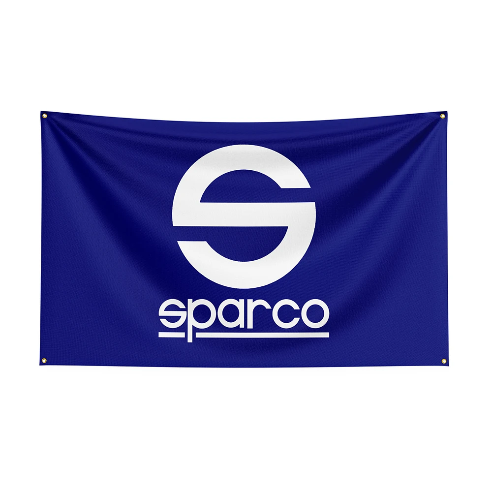 

90x50cm Sparcos Flag Polyester Printed Racing Car Banner For Decor -ft Flag DecorFlag Banner For Decor