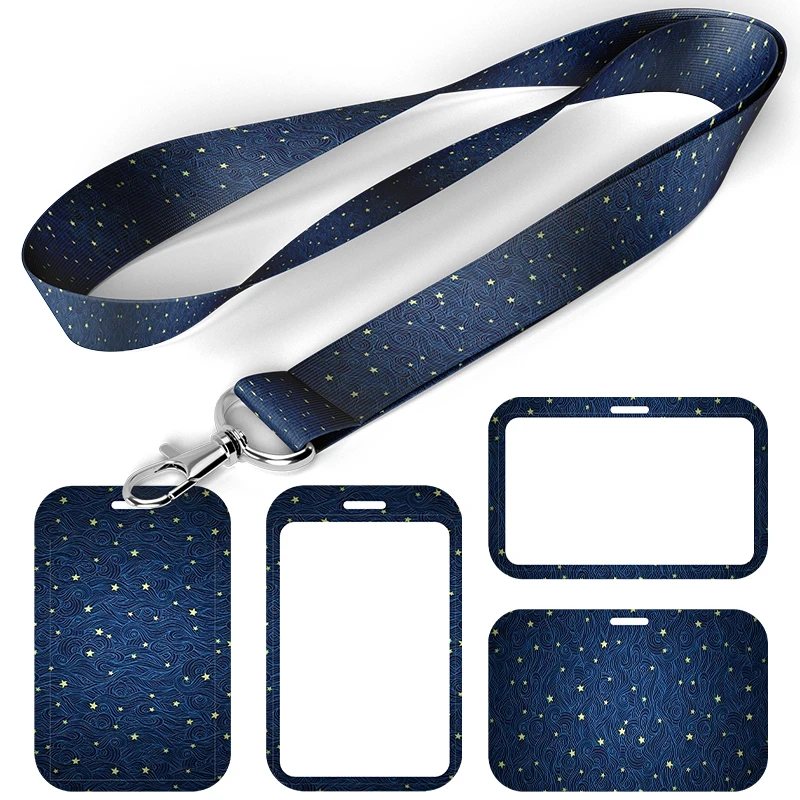 B1078 цветные ремешки с изображением звездного неба для ключей, цепочка для удостоверения личности, чехол, держатель для мобильного телефона, ремешки на шею, аксессуары, подарки