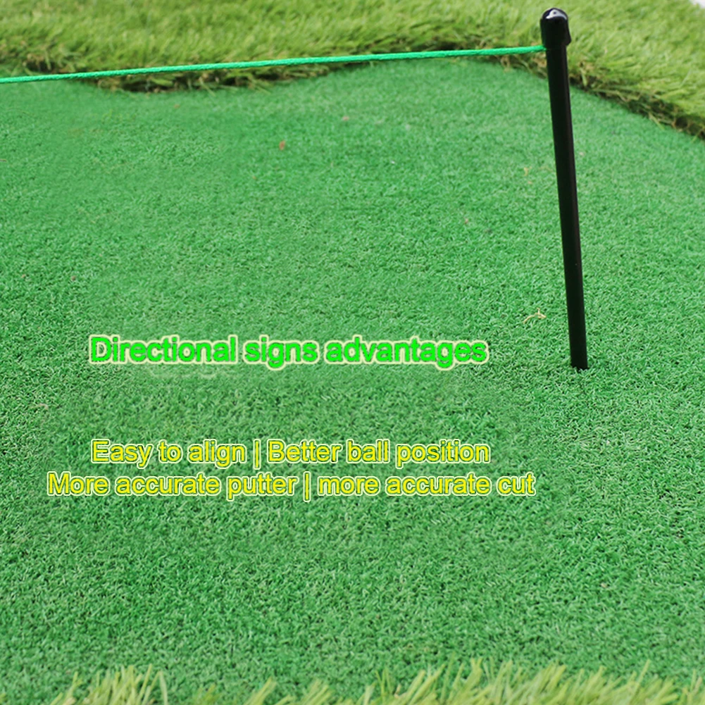 

Grass Lawn Fiberglass Durable Professional Solid Golf Alignment Stick Direction Practice String Peg Training Aids Indoor Outdoor