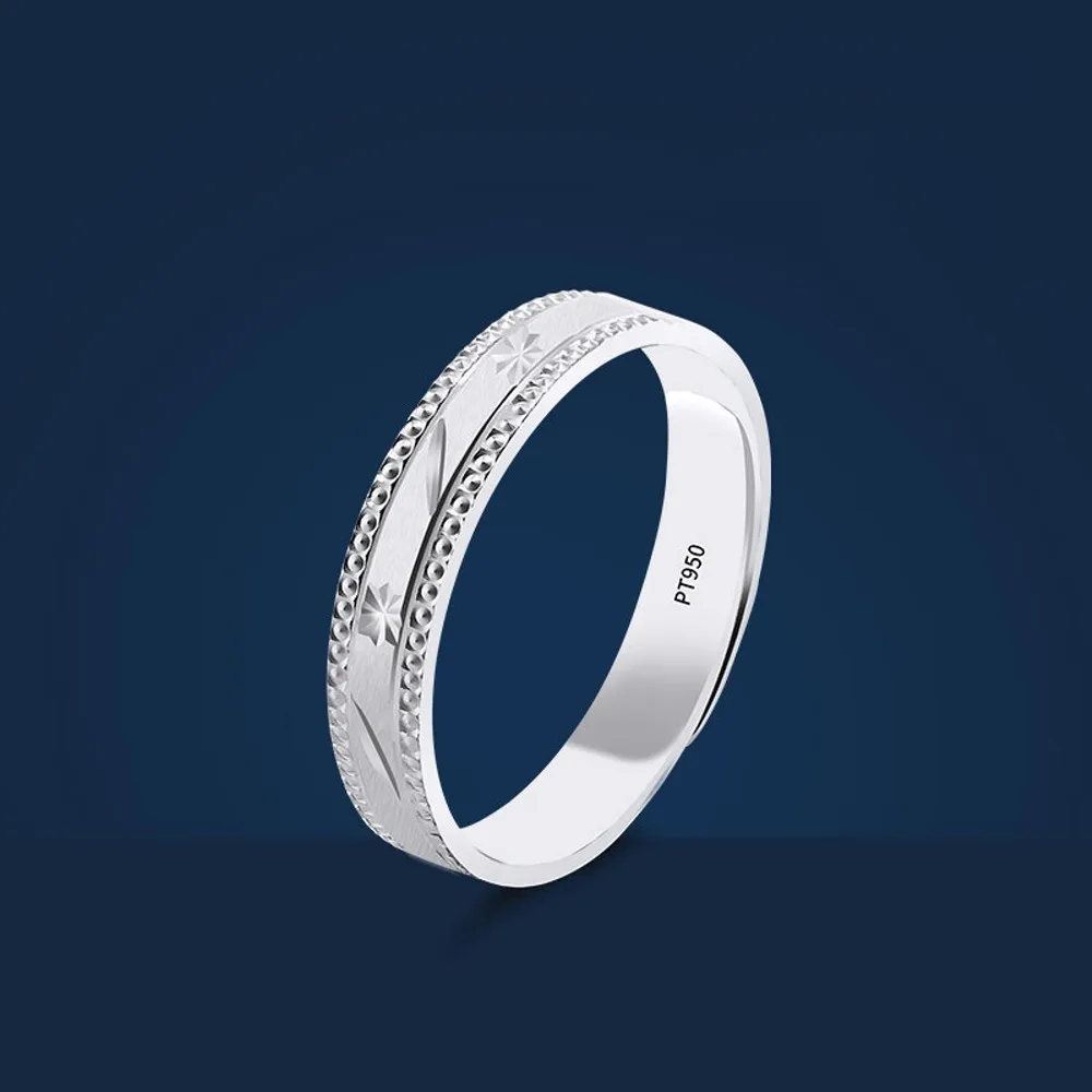 Женское кольцо на удачу из натуральной платины 950-3 4 г 1 шт.