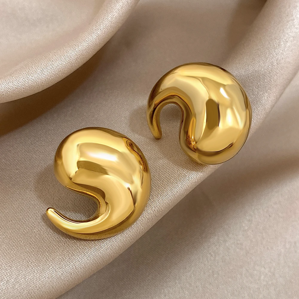 Женские серьги-гвоздики из нержавеющей стали 1 пара