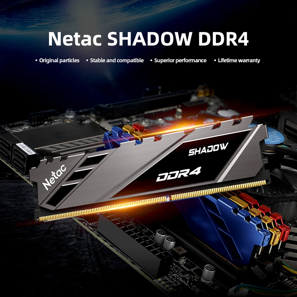 Оперативная память Netac ddr4 8 Гб ram ddr 4 DDR4 3200 МГц 16 2666 3600 для настольного компьютера с