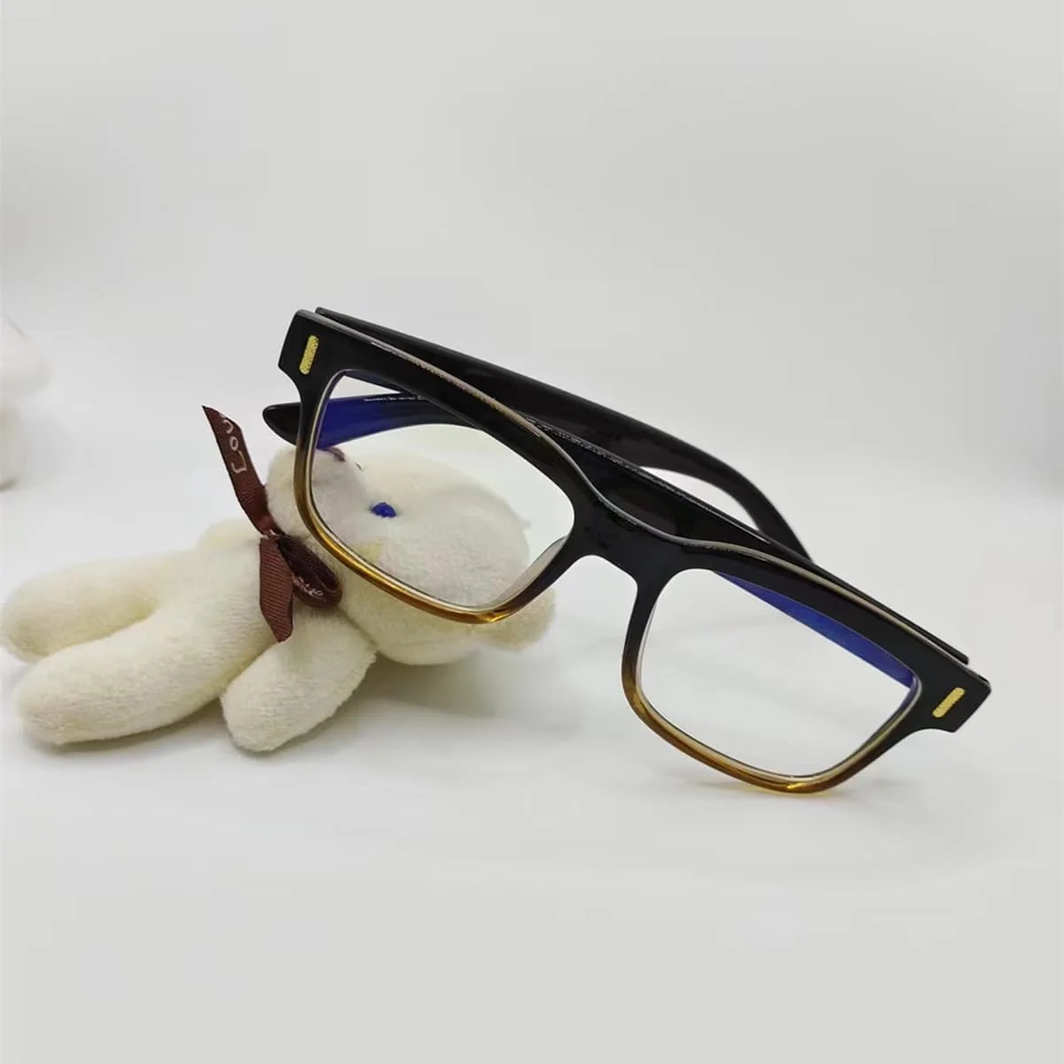 

Transparent Computer Glasses Frame Women Men Anti Blue Light Square Eyewear Blocking Glasses Optical Spectacle Eyeglass
