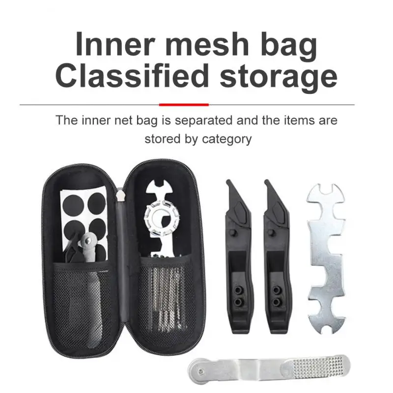 

Road Bicycle Bag Rainproof Bike Bottle Repair Tools Kit Built-in Mesh Bag Cycling Accessories Bicycle Hard Shell Kit Saddlebag