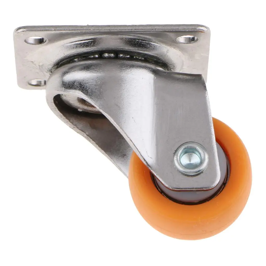 

1 Pieces Nylon Swivel Wheels Plate Caster Wear-resistant for Trolleys Home