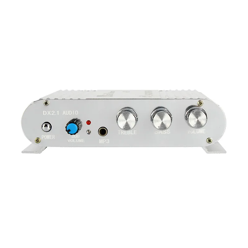 DX-210 12V Усилитель мощности 2 1 каналов автомобильный динамик усилитель