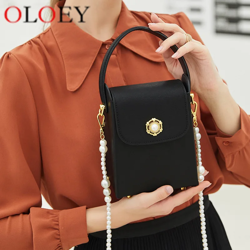 

Роскошная Брендовая женская сумка OLOEY из первого слоя воловьей кожи, новинка 2022, Высококачественная текстурная женская сумка-мессенджер на ...