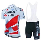 Комплект велосипедной униформы JUMBO VISMA, летняя велосипедная Джерси, Джерси для дорожного велосипеда, одежда для горного велосипеда, дышащая одежда для велоспорта, 2022