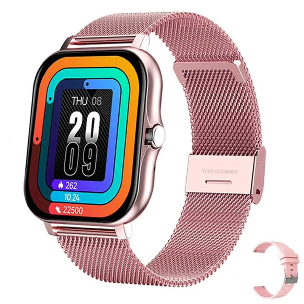 

2022 Women GT20 Smart Watch Men Color Screen Full Touch Fitness Tracker Bluetooth Call Smart Clock Ladies Smartwatch Women