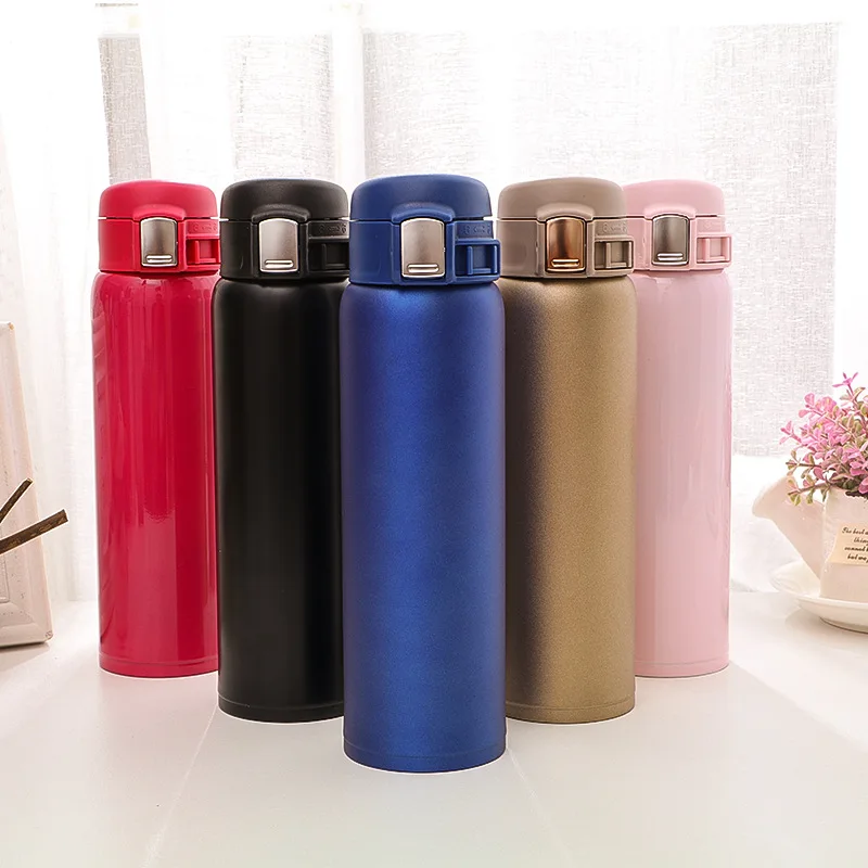 

304 Вакуумный термос из нержавеющей стали с крышкой с отбойной крышкой, кружка-неваляшка для путешествий, бутылка для воды для деловых поездо...