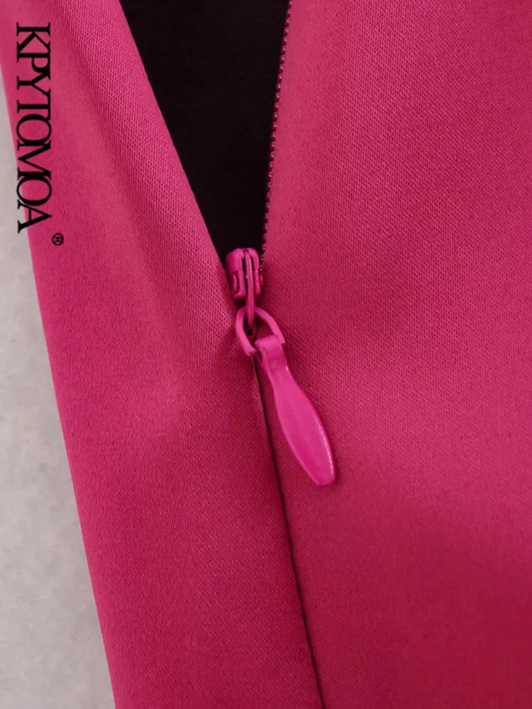 KPYTOMOA Женская шикарная модная мягкая на ощупь блестящая мини-юбка Винтажная с