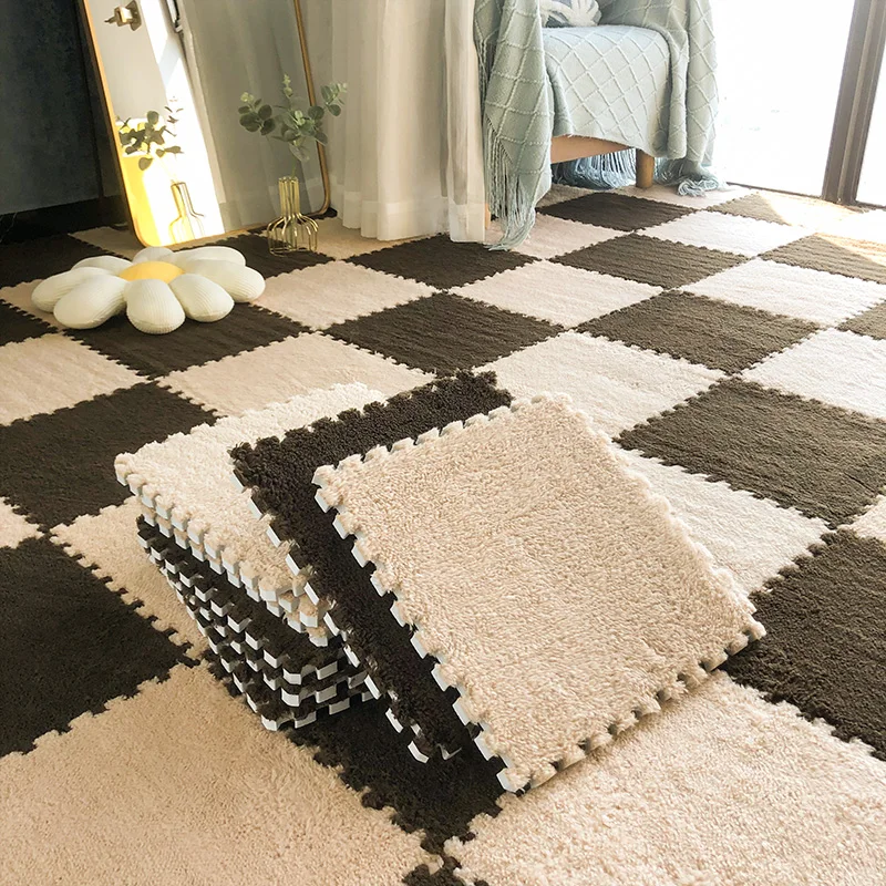 30/60 шт. Детский мягкий плюшевый коврик для ползания Мягкий ковер гостиная спальня