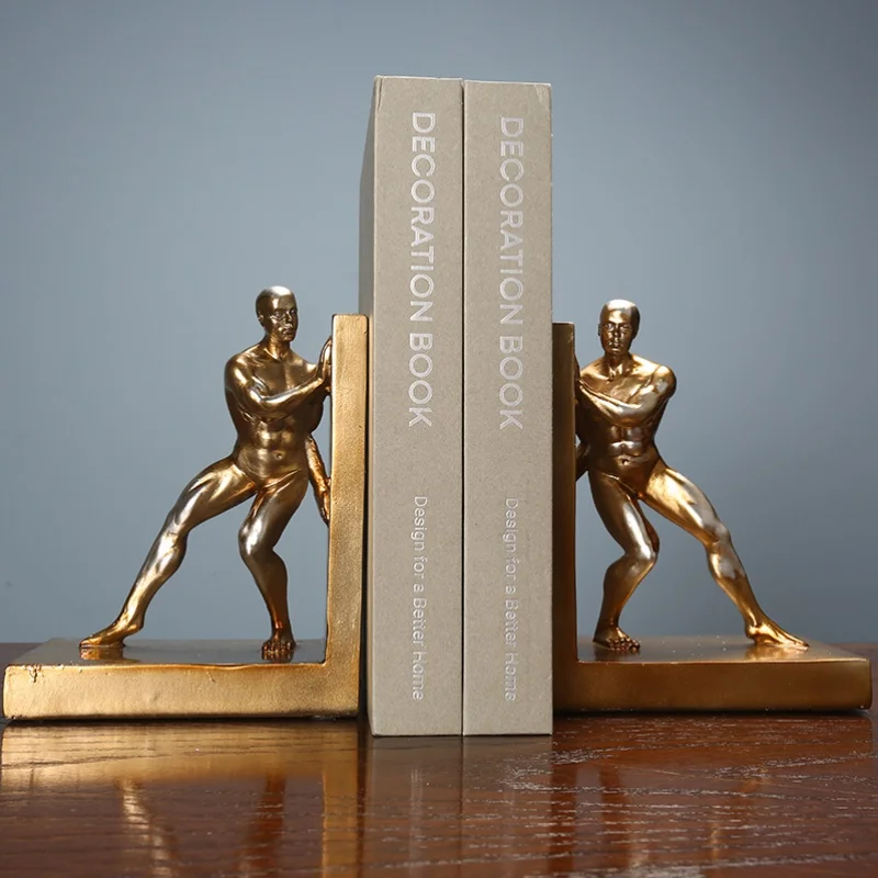 

Modern Light Luxury Bookend Desk Ornaments Creative Ornament Model Room Office Study Bookcase Decorations Ornament Furnishings