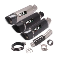 51mm motorcycle muffler tail pipe system mid connect link tube slip on modified for duke 250 390 rc390 250adv 390adv 2021 2022