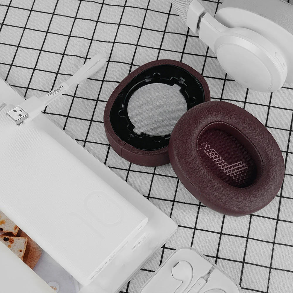 Сменные амбушюры из Протеиновой кожи наушники ремонтные детали для JBL Live 500BT