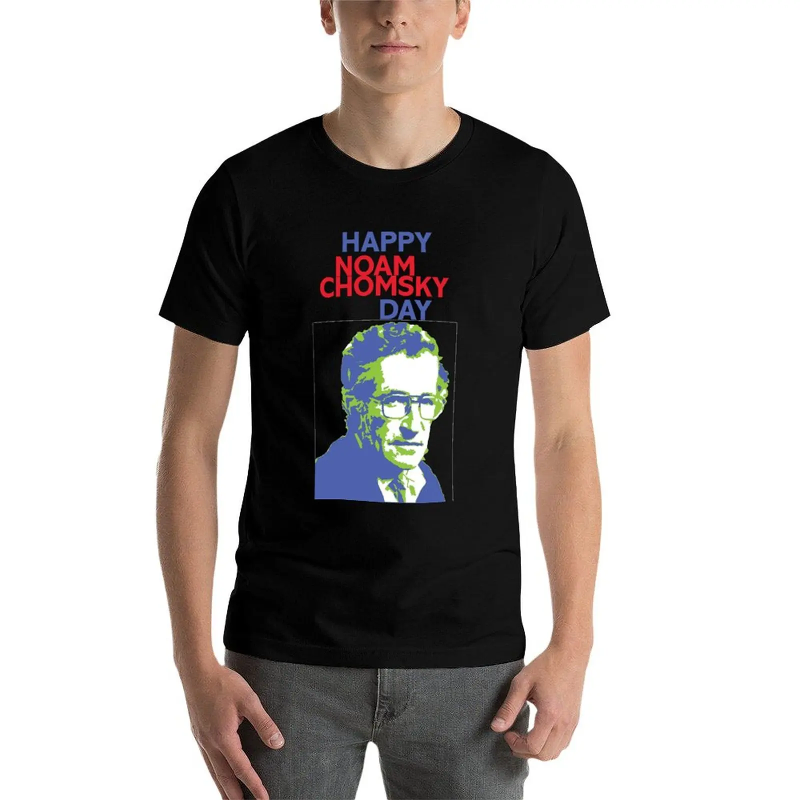 Футболка Happy Noam Chomsky Day топы больших размеров футболки с рисунком рэпера мужские