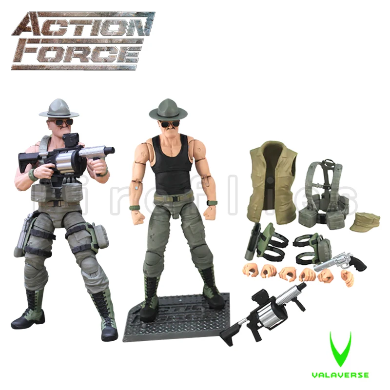 1/12 6 дюймов Valaverse Action Force Фигурка Wave 2 SGT Аниме Модель для подарка
