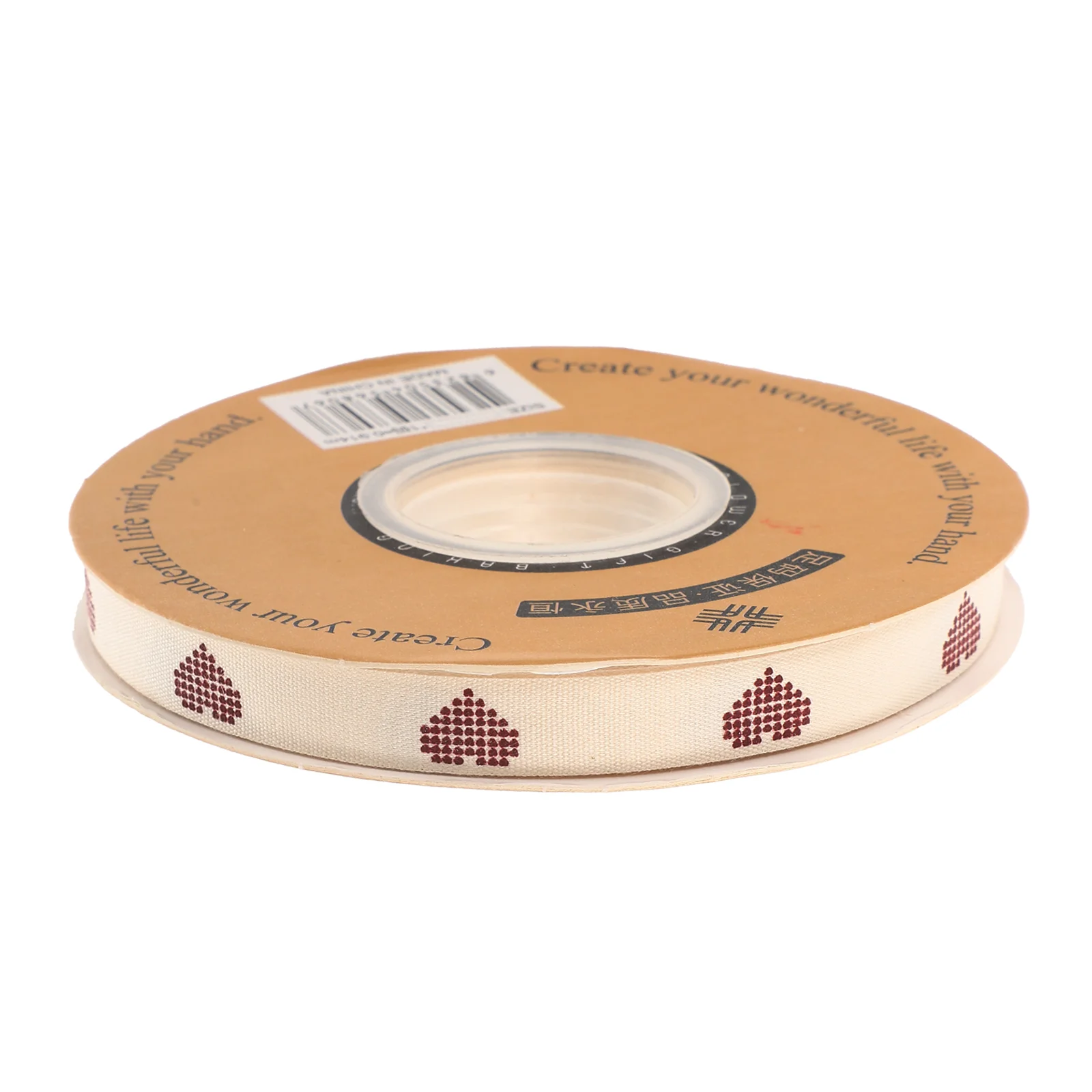 

Ribbon Ribbons Wired Valentine Heart Wrapping Gift Love Present Wedding Face Double Fabric Roll Crafts Decor Personalized