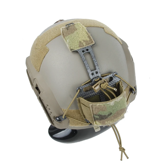 Tactical 001Tm3505  Outdoor Sports Helmet Multifunctional T-Type Battery Box Storage Bag Carbon Fiber Material