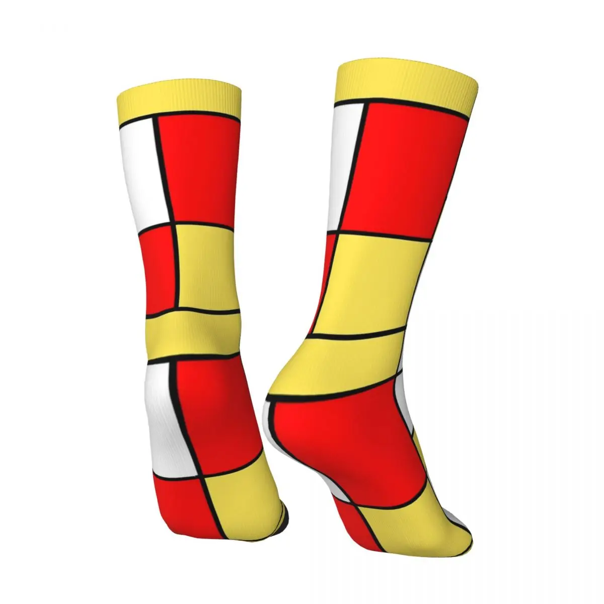 De Stijl чулки Мода 60s Mondrian стиль под заказ повседневные осенние нескользящие носки