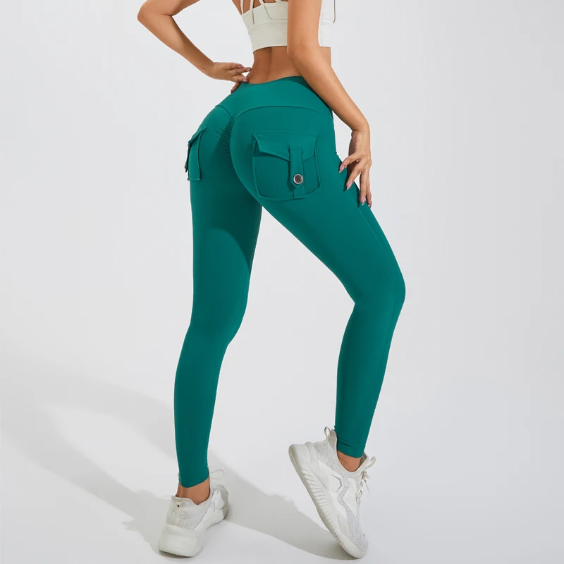 Gym Leggings Women Scrunch Bum High-waisted Yoga Pants Sexy Tights Workout Legging Breathable Naked Feeling Elastic