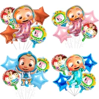 5pcs watermelon baby theme 32inch number foil balloon kid birthday party decor supplies baby shower globos inflatable toy