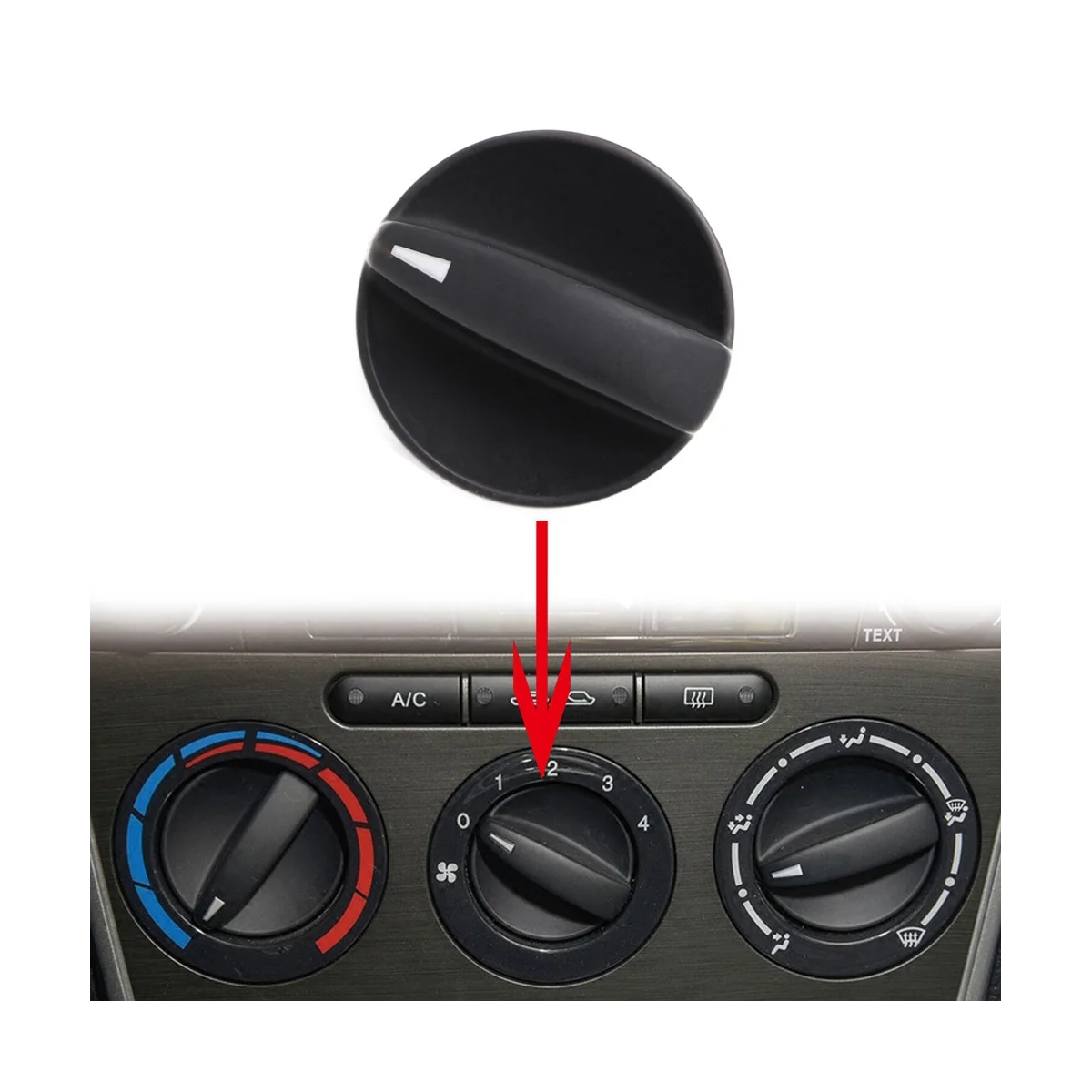 Обогреватель A/C ручка управления скоростью вентилятора для MAZDA 6 2006-2008