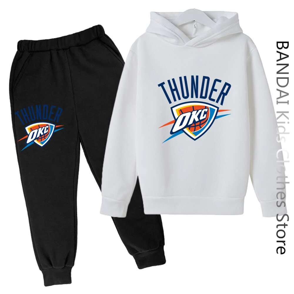 

Kids 2Pcs Set Basketball Hooded Boys Girls Clothes Hoodie Pants Sweatshirt Tops Girl Hoodies Set NBA Clothing