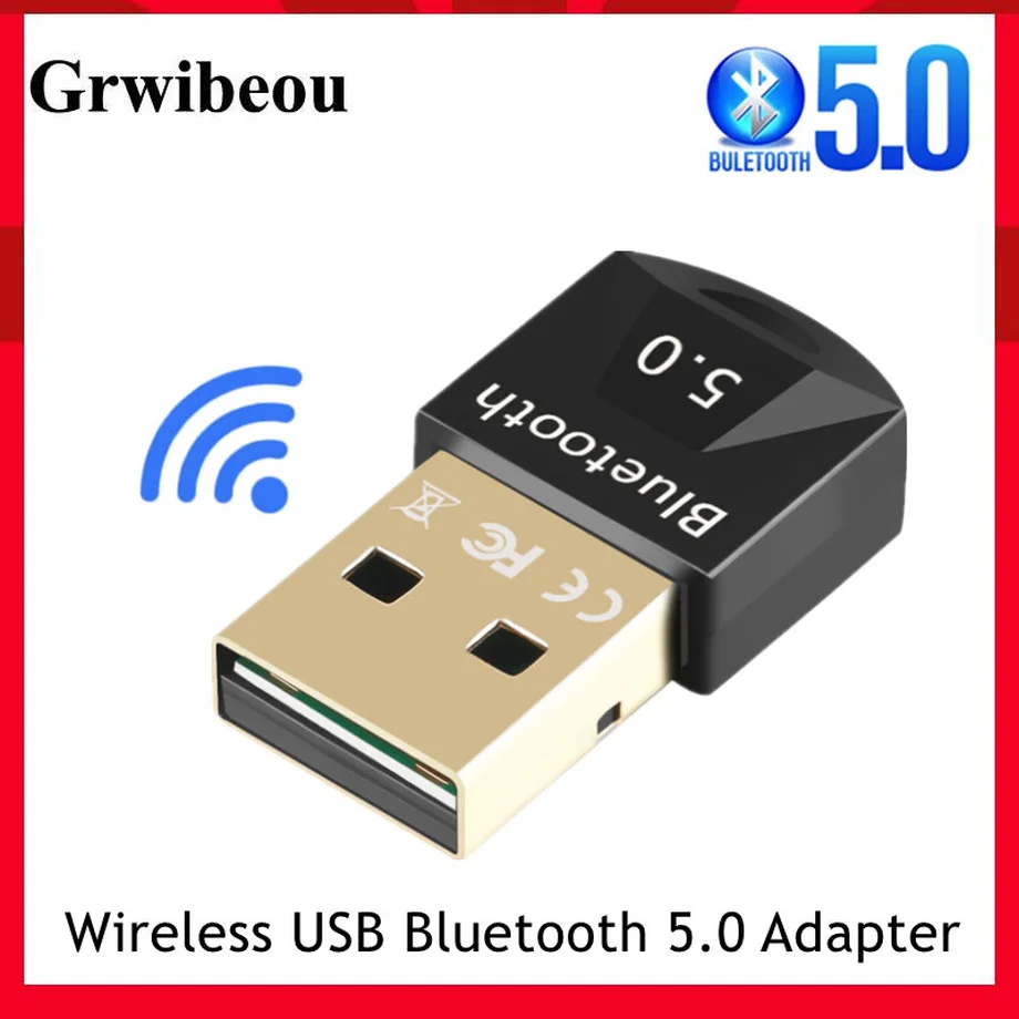 

Беспроводной мини USB Bluetooth 5,0 адаптер Grwibeou с низкой задержкой музыкальный мини Bluthooth 5,0 передатчик для ПК компьютера ноутбука