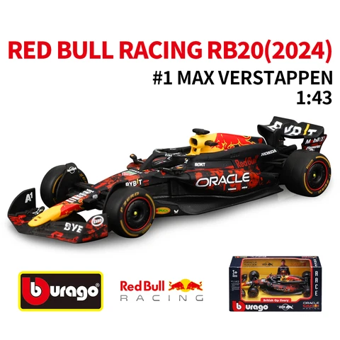 Bburago 1:43 Red Bull 2024 RB20 #1 British GP