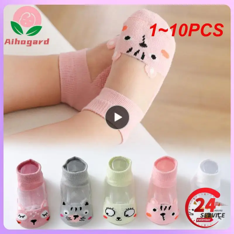 

Летние детские носки 1-10 шт., сетчатые дышащие хлопковые детские носки для младенцев, Детские Мультяшные короткие носки для мальчиков