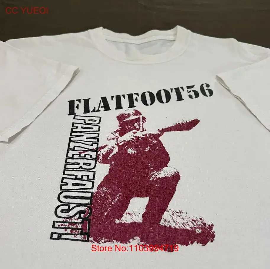Женская/мужская футболка Flatfoot 56 дюймов Хардкор панк-альбом панзерсфоста для