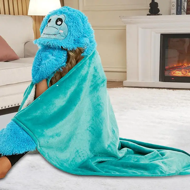 

Одеяло с динозавром Толстовка для взрослых, подростков, детей, носимое одеяло с капюшоном, забавное худи с животными, удобное одеяло с капюшоном