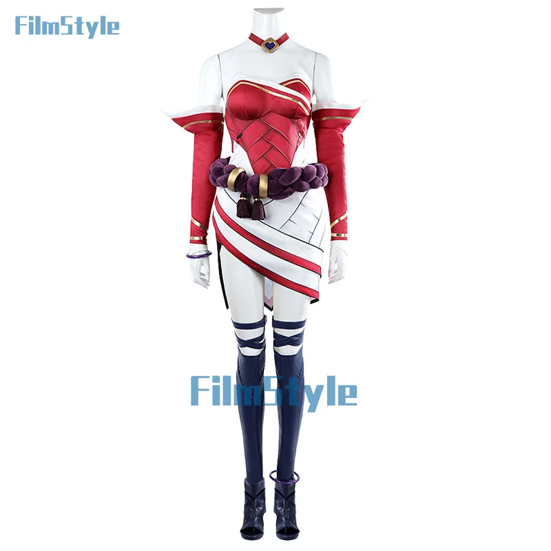 Lol 2xko Ahri карнавальный костюм красный Ари Хэллоуин Новый год женский аниме косплей