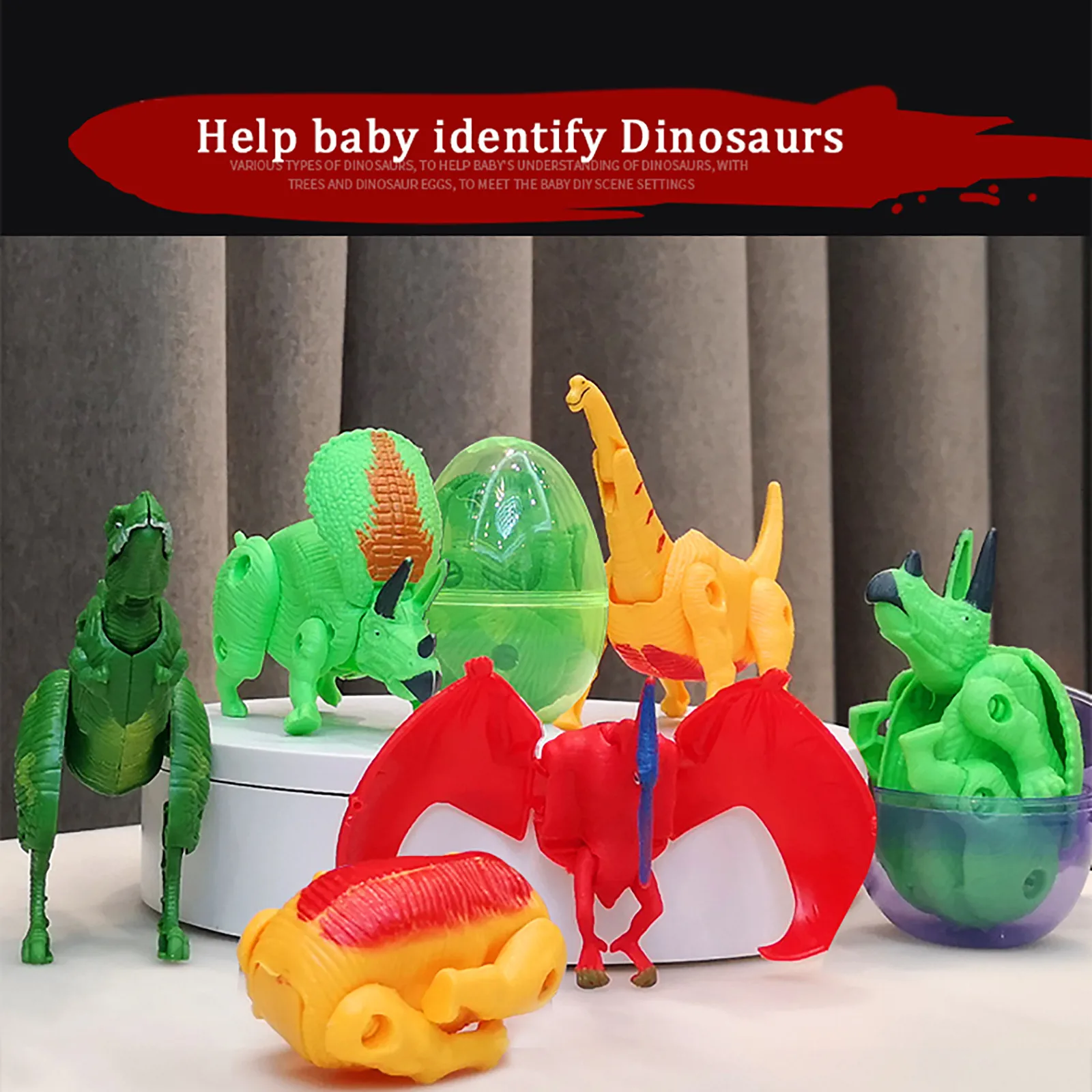 

Sensory for Boys dinosaur Girl for Hat-ch eggs Magic and Dinosaurs Eggs Deformation Toy Boy that Education Game for Kids 2 Years