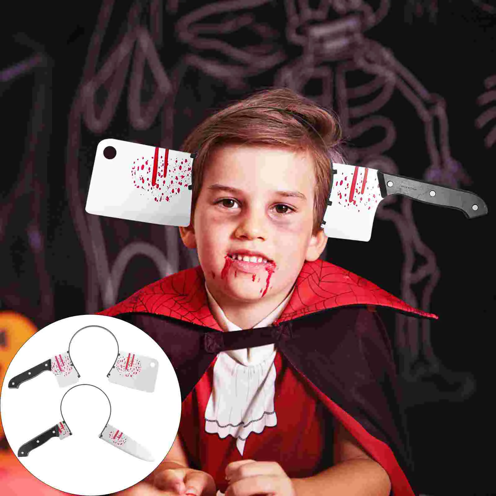 

2pcs Kitchen Hair Ornaments Headband Trick Tools Hair for Halloween Party