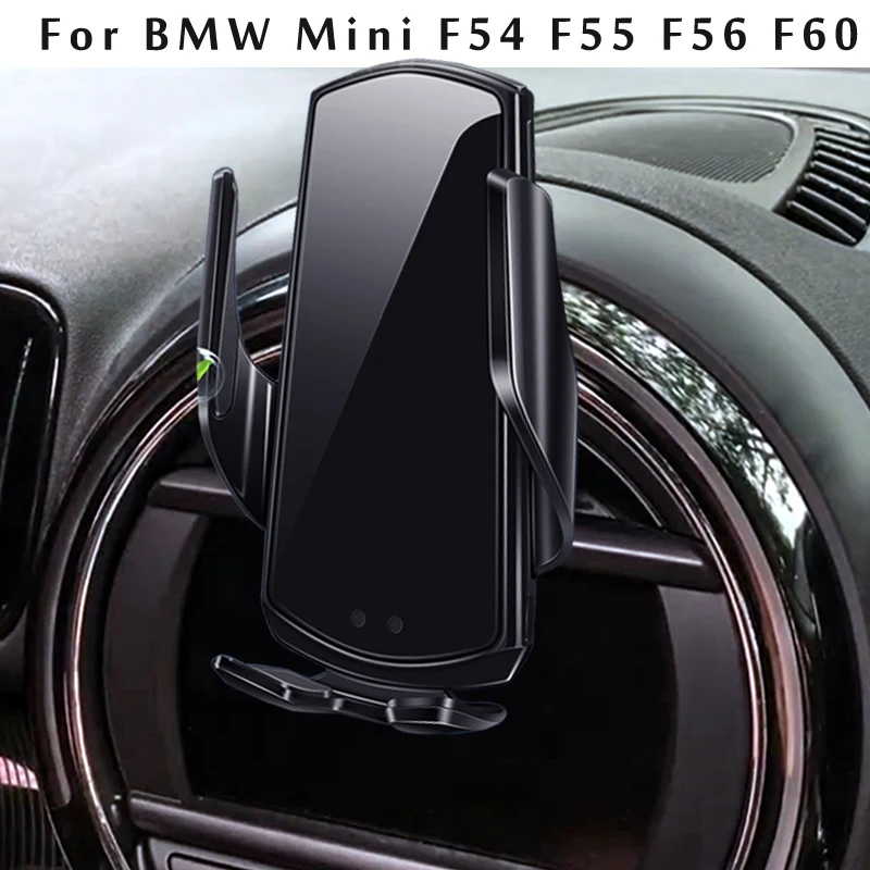 

Car Phone Holder For Mini F54 F55 F56 F60 Wireless charging Car Styling Bracket GPS Stand Rotatable Support Mobile Accessories
