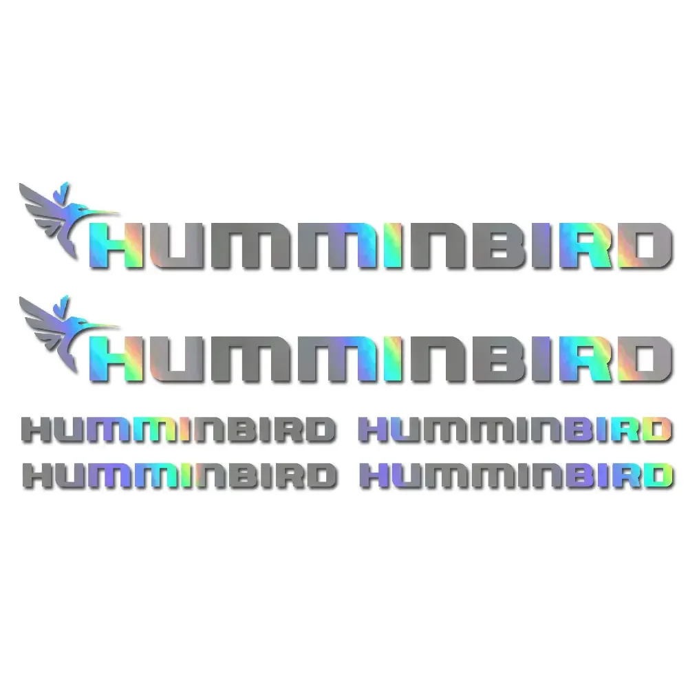 Фото Набор из 6 морских наклеек/наклеек с графикой для рыбалки на лодке Humminbird №1