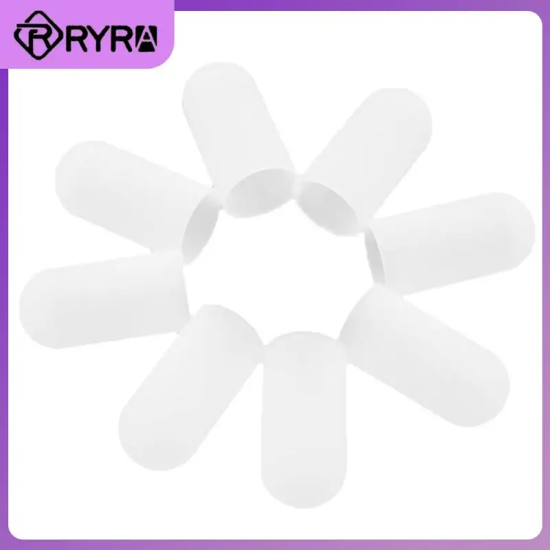 

2/4/5PCS White Cutter Protector Anti-skid Kitchen Accessories Silicone Finger Cap Heat Resistant High Temperature Kitchen Tools