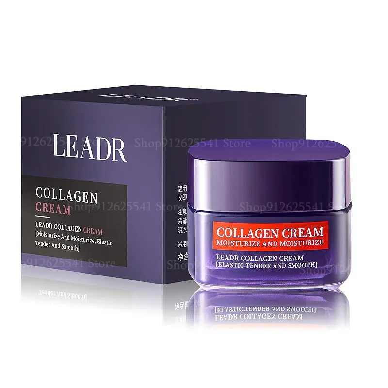 

50g Collagen Moisturizing Face Cream Fine Fine Lines Nourishing Anti Aging Cream Reduce Wrinkles Brightening Facial Skin Care