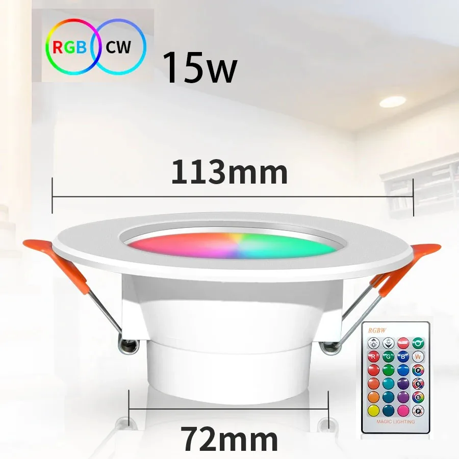 

Круглый потолочный светильник MeeToo 10-15Вт белый