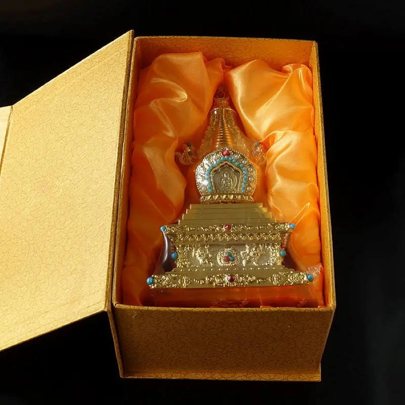 Статуя пагоды Будды из сплава для медитации и духовного самочувствия в тибетском