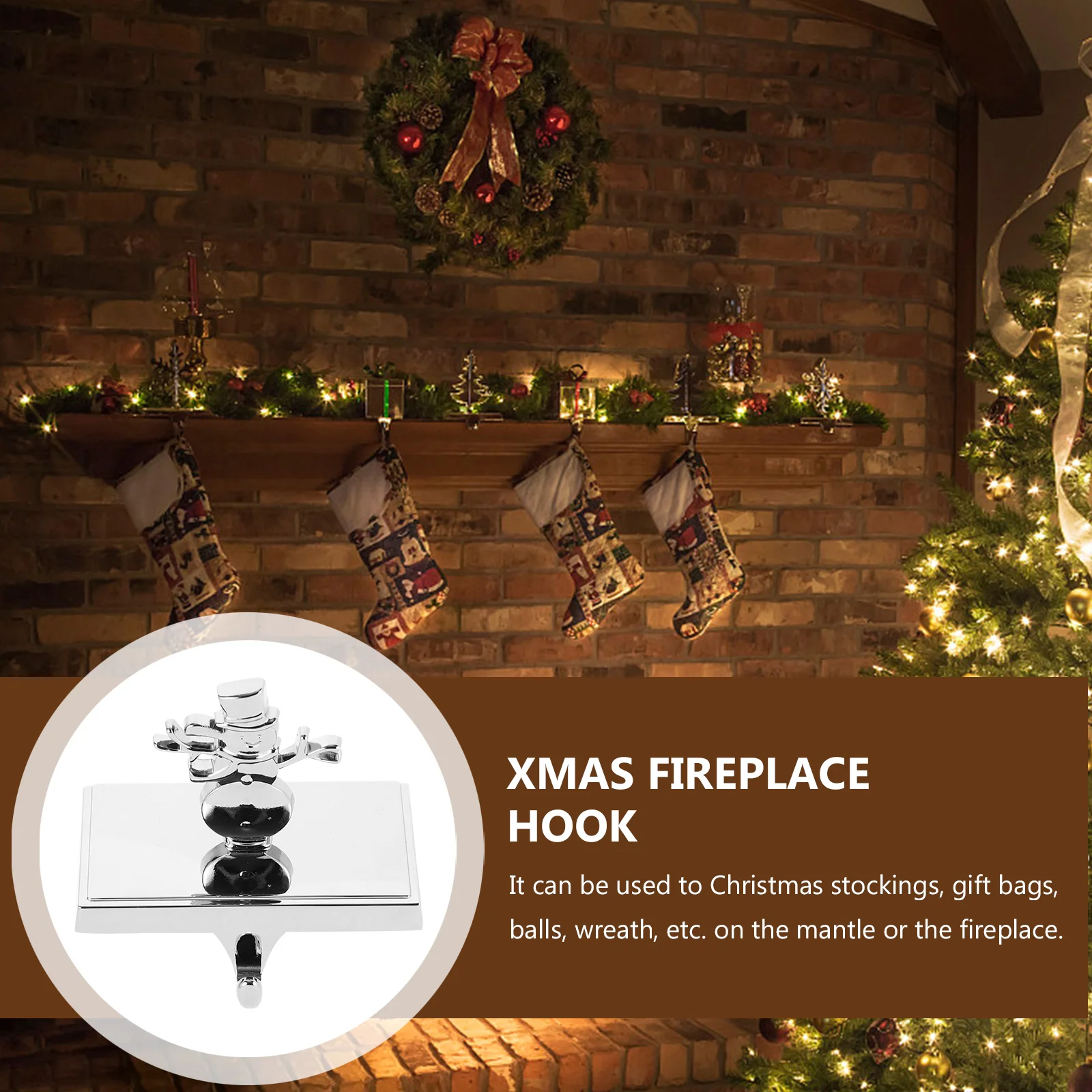 Рождественский крючок для чулок крепежный рождественский носок подвесные