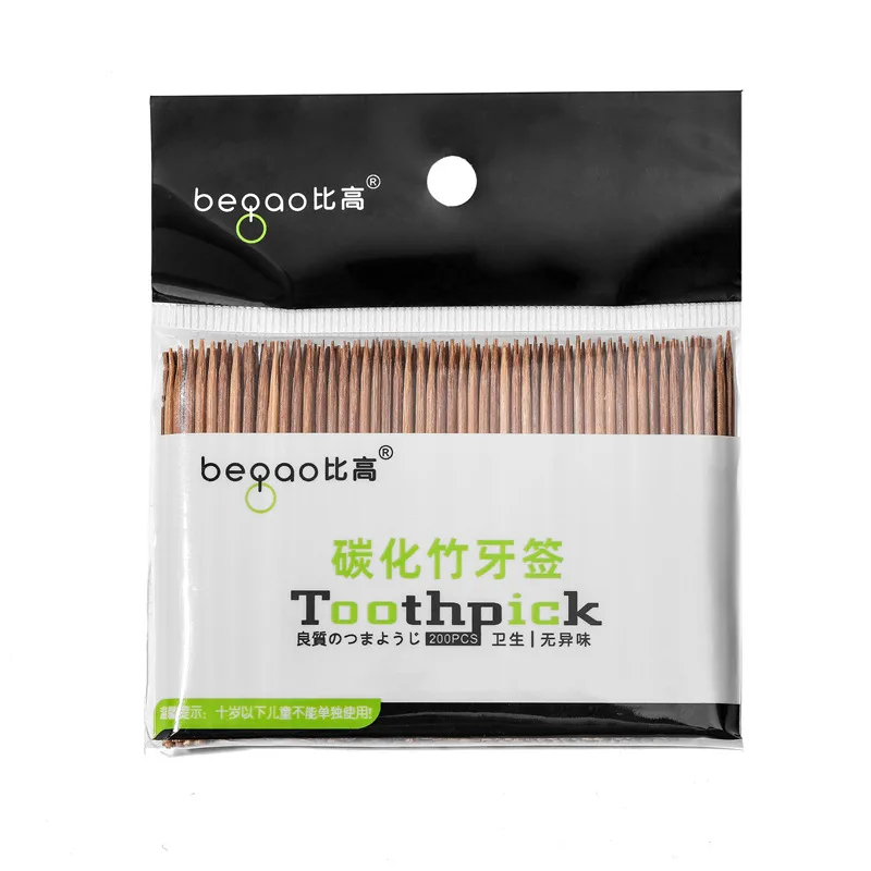

200PCS/ Box Disposable Wood Natural Bamboo Toothpick For Home Restaurant Hotel Products Toothpicks Tools