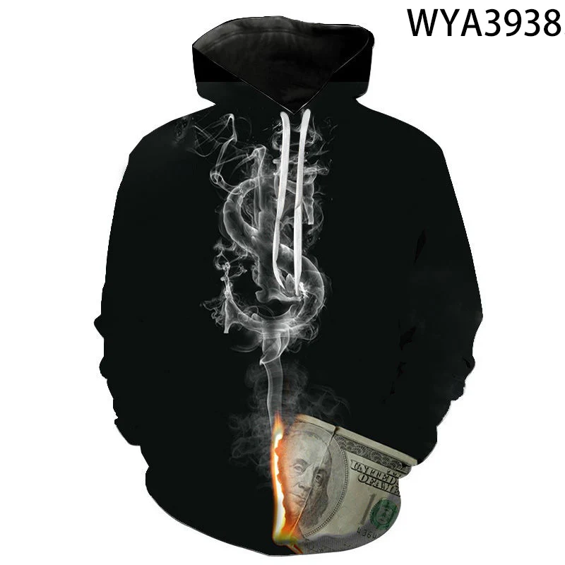 

Hoodies Smoke 3D Printed Sweatshirt Men Women Children Fashion Boy Girl Kids Pullover Hooded Streetwear Casual Jacket Tops