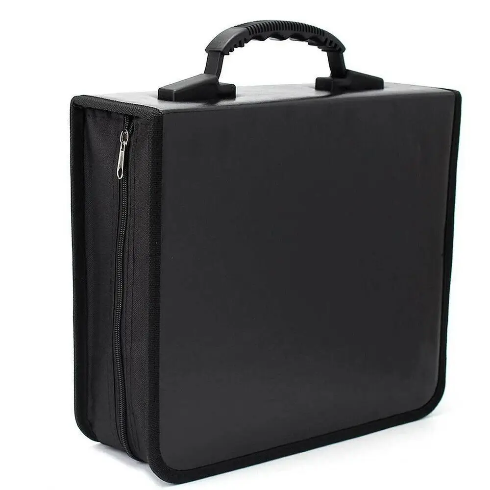 400 диски Pcs вместительная сумка для компакт-дисков ПУ на молнии держатель DVD