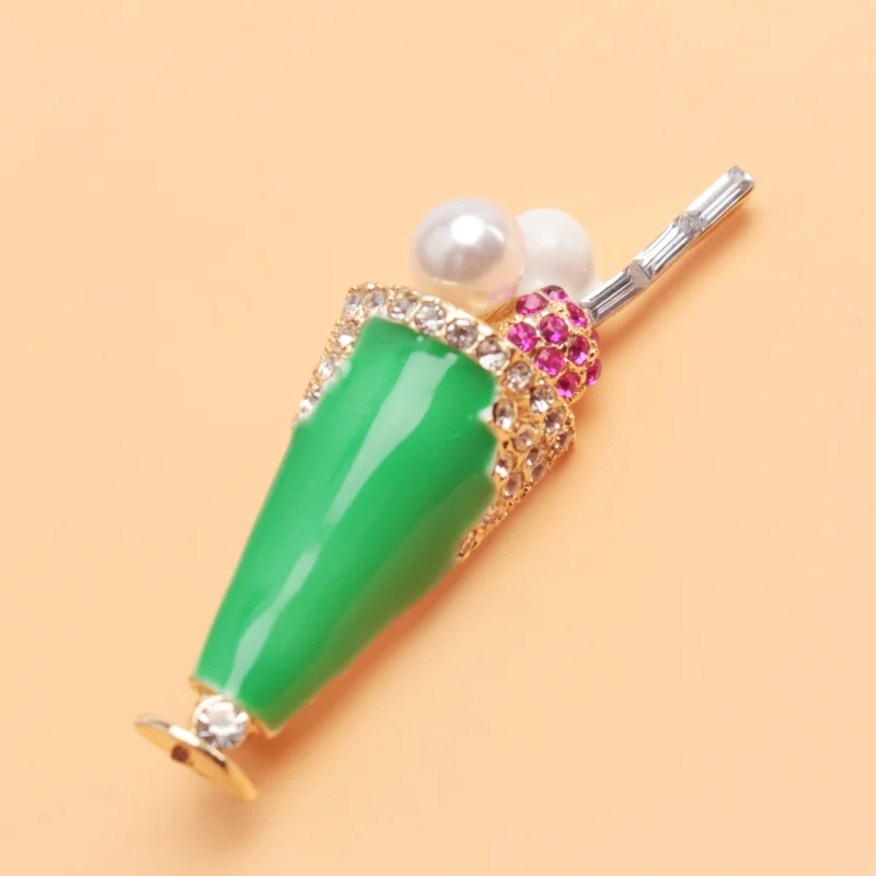 Модная Милая брошь для мороженого женская летняя с булавкой кардиган аксессуары